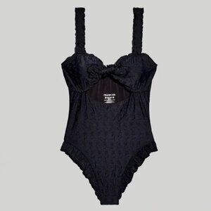 Frankies Bikinis Lucia Eyelet One-Piece Swimsuit
